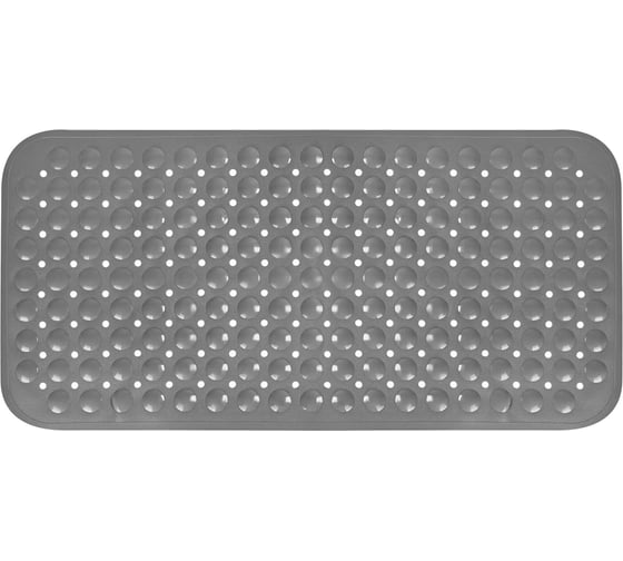 Изображение товара Коврик для ванной комнаты VIDAGE VBM010 HAKE противоскользящий на присосках 39х79, серый 1427010