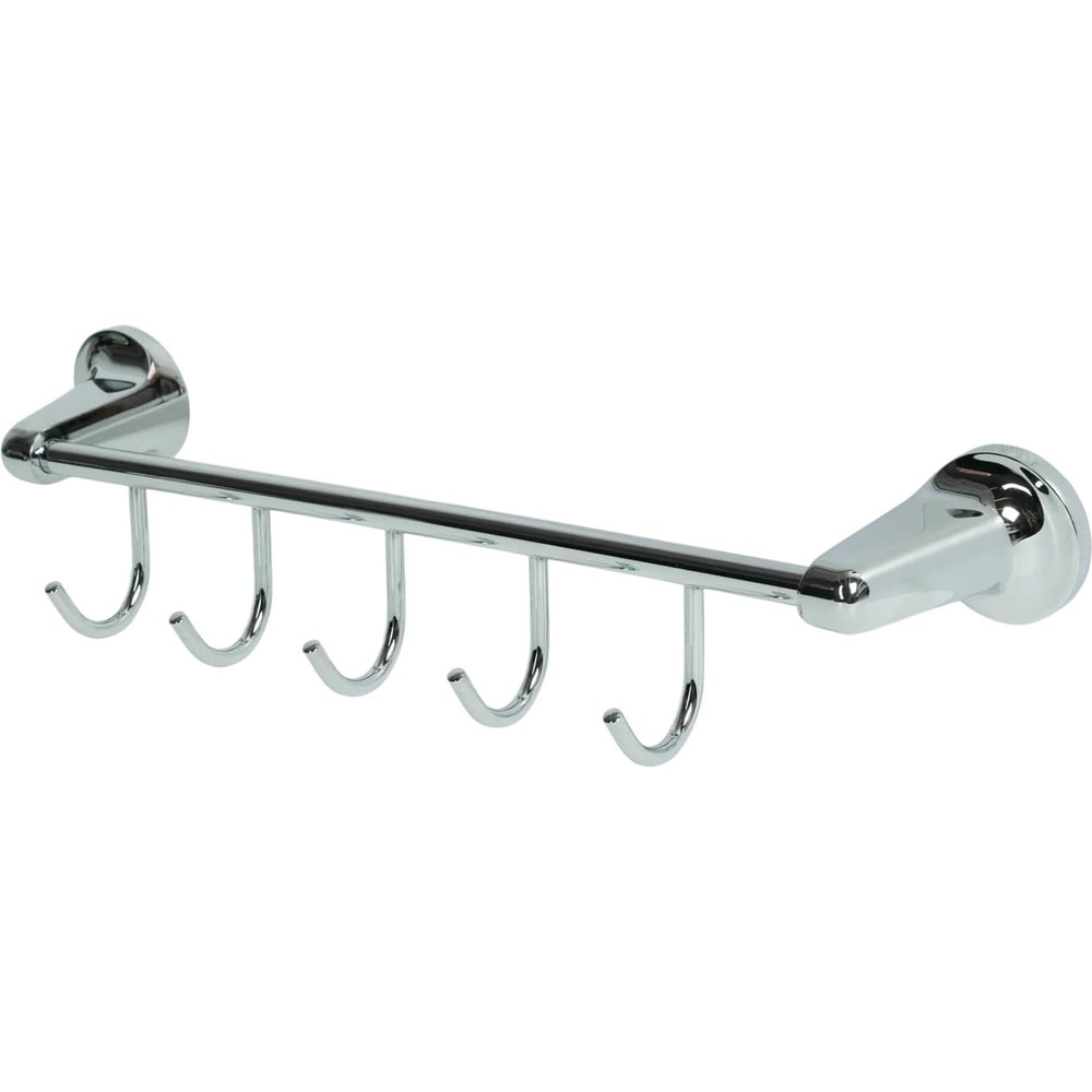 Изображение товара Планка VIDAGE Ангарка 5 крючков хромированная стальная вешалка
