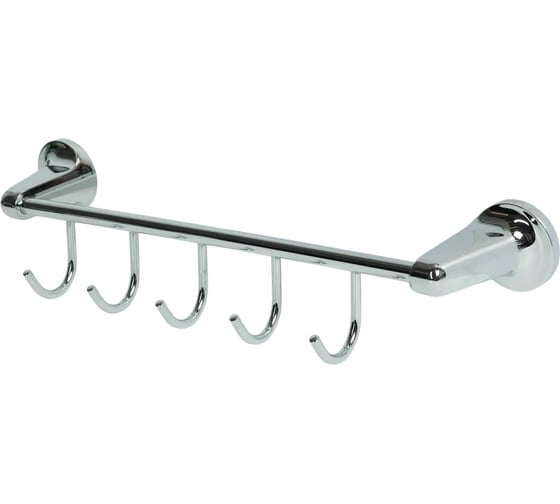 Изображение товара Планка VIDAGE Ангарка 5 крючков, хром, цинк - металл 1419008