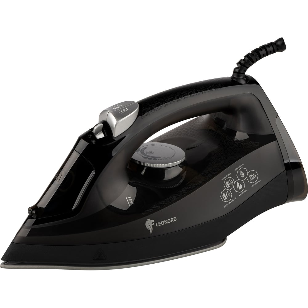 Изображение товара Утюг Leonard LE-1812 2600Вт паровой удар керамическая подошва черный