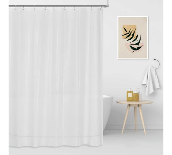 Изображение товара Шторка для ванной комнаты VIDAGE PORTO GREY 180х180см, серый PEVA 1327062