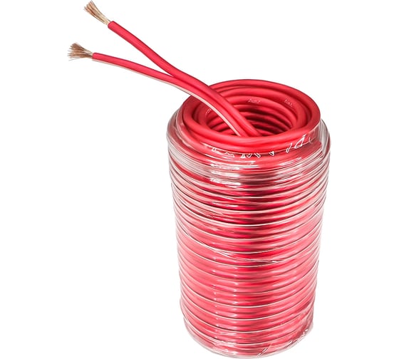 Изображение товара Кабель акустический AURA 16AWG/1.50мм2, 10м/блистер, красный прозрачный SCA-B150