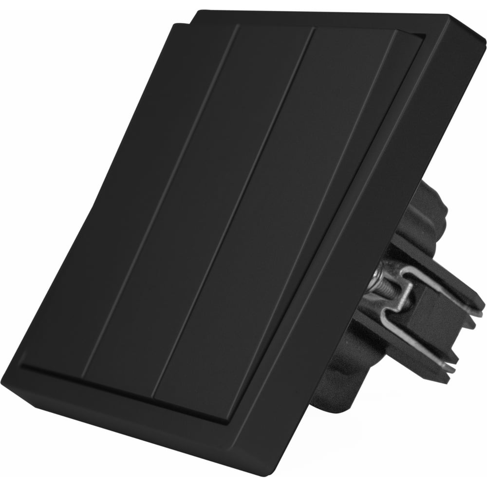 Изображение товара Выключатель Vell черный трехклавишный для встраиваемого монтажа