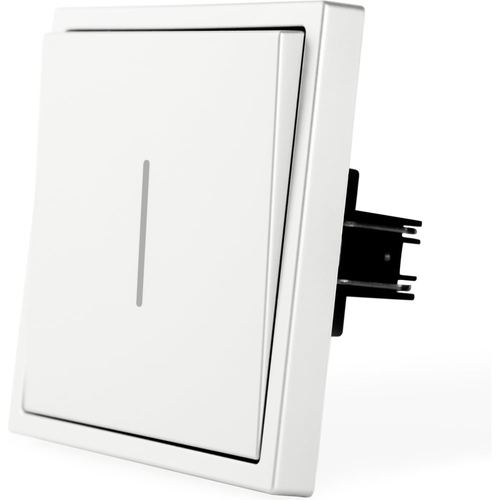 Изображение товара Выключатель Vell с подсветкой белый одноклавишный 1 пост встраиваемый IP20