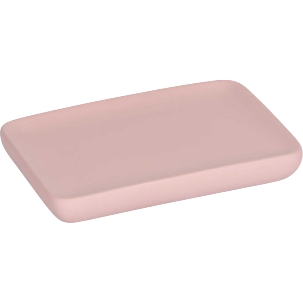 Изображение товара Мыльница VIDAGE Герника из полирезина розовая настольная прямоугольная