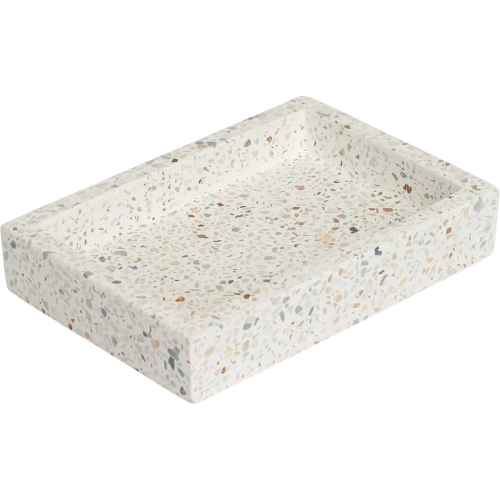 Изображение товара Мыльница VIDAGE Веракрус из полирезины серого цвета прямоугольная настольная