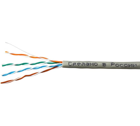 Изображение товара Витая пара SkyNet VIP Premium UTP внешняя 4x2x0.51, медный, кат.5e, одножильный, 305м, коробка, серый VIP-UTP-4-CU