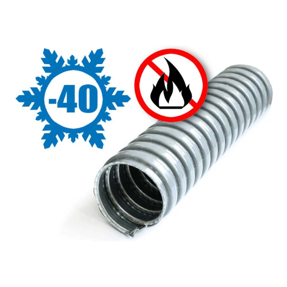 Изображение товара Металлорукав в ПВХ-изоляции ГОФРОМАТИК Р3-ЦПнг 75 10м серый