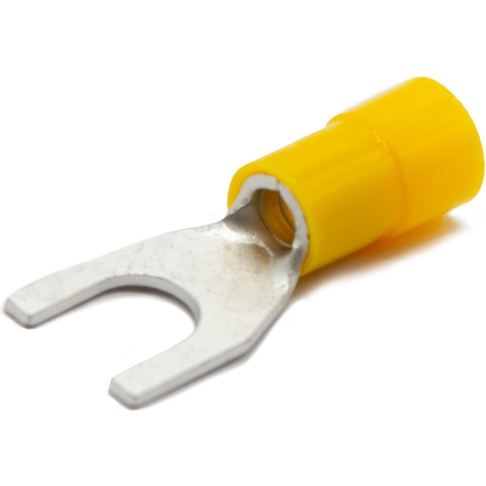 Изображение товара Наконечник медный луженый ЮМП ЭЛЕКТРО НВИ 2.5-6 мм2, вилочный, изоляция PA, 100 шт