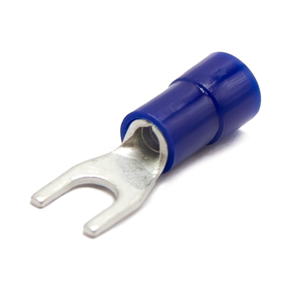 Изображение товара Медный луженый наконечник вилочный ЮМП ЭЛЕКТРО НВИ 1.0-2.5 мм2 М6, синий