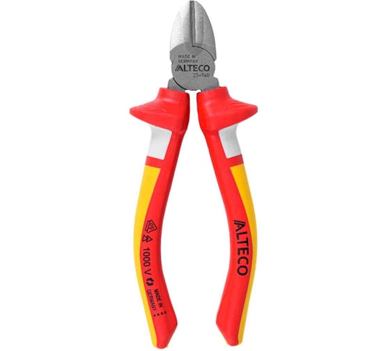 Изображение товара Бокорезы диэлектрические ALTECO VDE 140 мм, 3К рукоятка Industrial 0201-VDE-140-X 97454