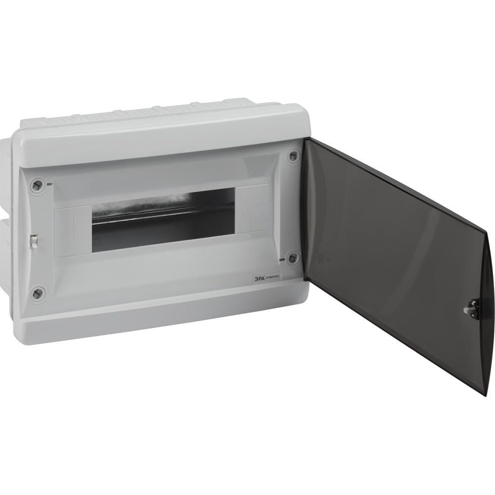 Изображение товара Корпус пластиковый встраиваемый ЭРА COMFORT ЩРВ-П-12 IP40, прозрачная крышка, белый Б0067234