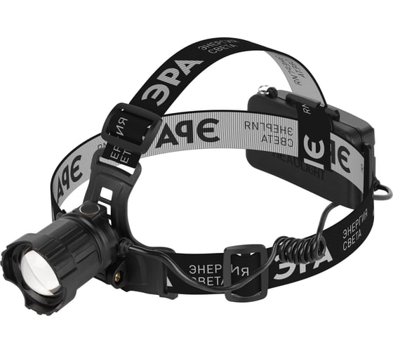 Изображение товара Фонарь налобный светодиодный ЭРА GA-815 Laser Wick аккумуляторный, 10 Bт, 5 режимов, USB type C Б0069578