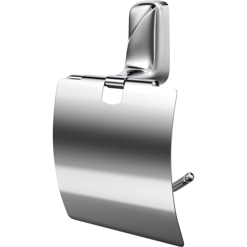 Изображение товара Держатель для туалетной бумаги с крышкой Fora FLOWER, хром, нержавеющая сталь