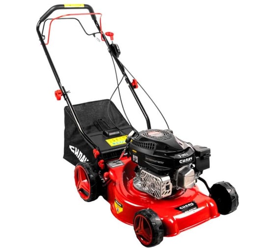 Изображение товара Бензиновая газонокосилка СИЛАЧ БГК-4145/40С 3.3 кВт/ 4,5лс, 3000 об/мин, захват 41 см, 40 л, 4Т/АИ-92, самоходная (1/6) 024938