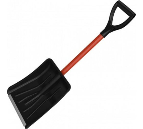 Изображение товара Лопата ООО Фирма Цикл Авто-Витязь 280х370мм с алюмин. планкой, металл черенок в сборе черная 9607-00 в упаковке КА-00002065