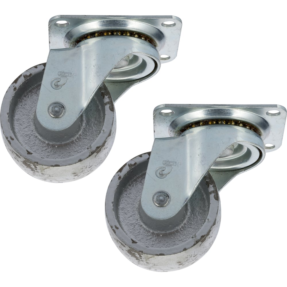 Изображение товара Набор колес Caster 2шт./50мм стальные, поворотные. 23050C-Н