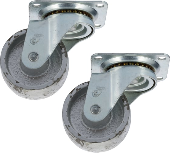 Изображение товара Набор колес Caster 2шт./50мм стальные, поворотные. 23050C-Н