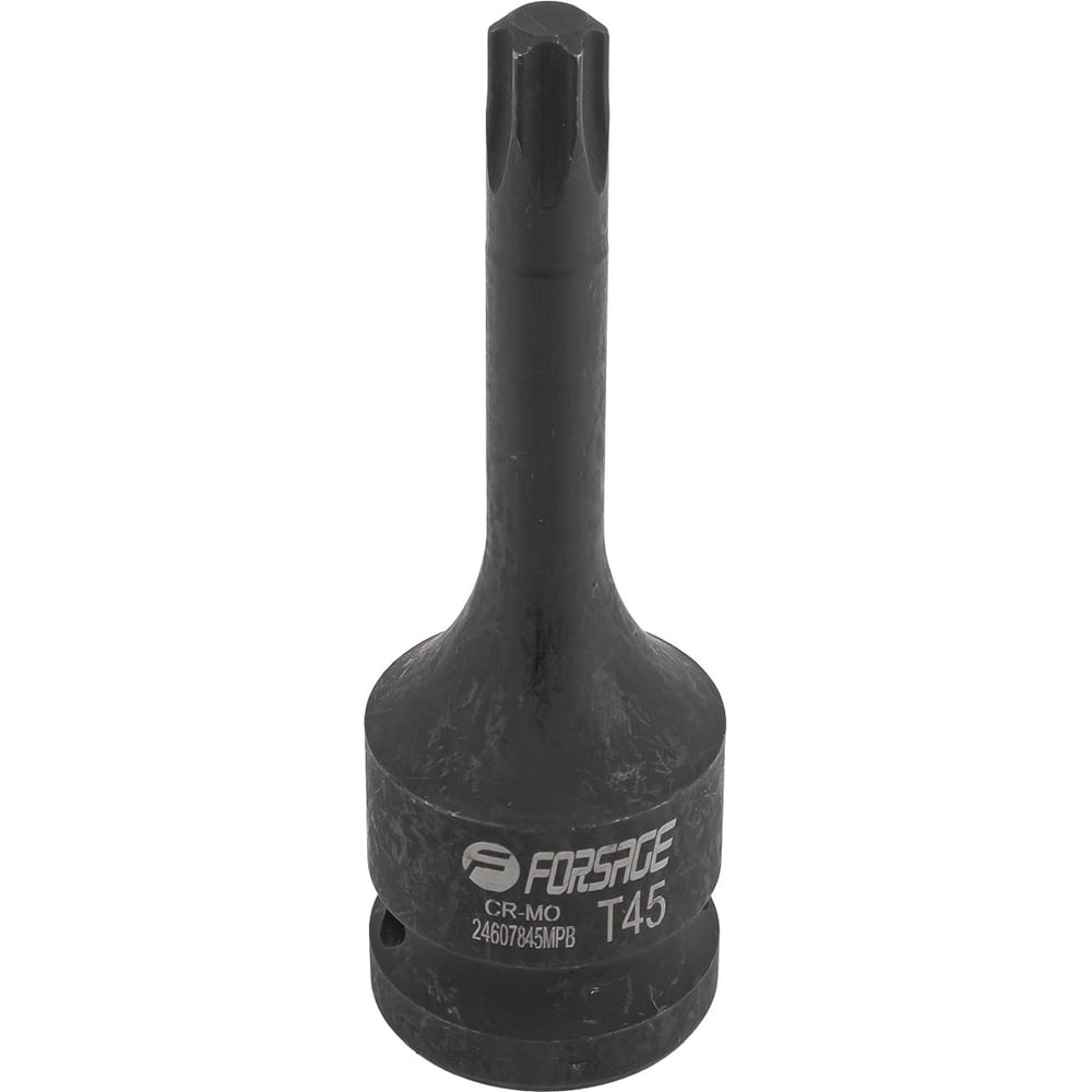 Изображение товара Головка-бита Forsage TORX T45 ударная 1/2 дюйма, глубокая, CrMo