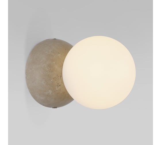 Изображение товара Настенный светильник Eurosvet Stone из травертина 303051 белый a071589