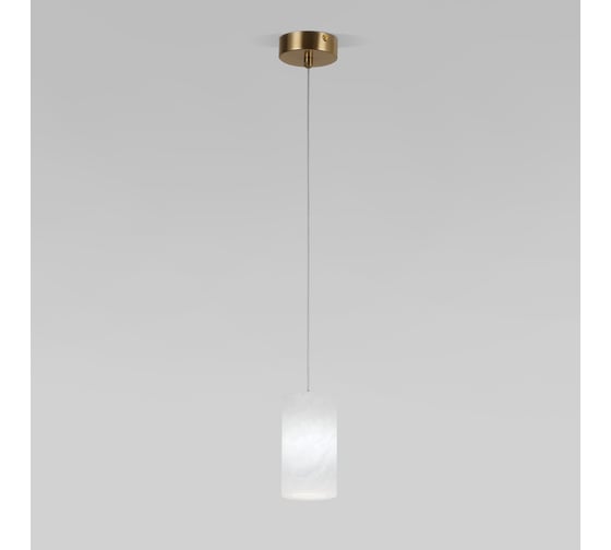 Изображение товара Подвесной светильник Eurosvet Marba с плафоном из испанского алебастра 304052 латунь a071586