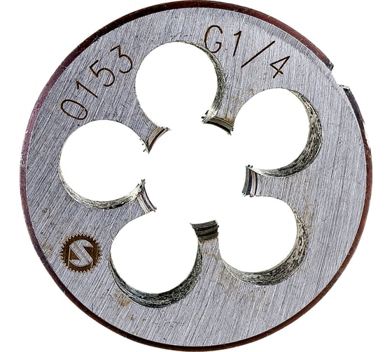 Изображение товара Плашка ИНСТУЛС трубн. G 1/4 38x10 9ХС 2654-0153 ГОСТ 9740-71 00001335910