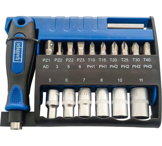 Изображение товара Набор инструментов Scheppach 28 предметов, 1/4 Sch-HW-S21(63752)