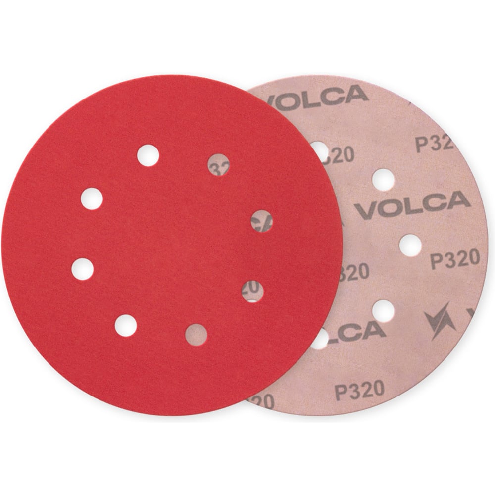 Изображение товара Шлифовальный диск VOLCA ONYX 125 мм 8 отверстий R320 50 шт