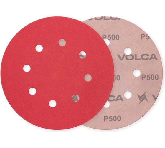 Изображение товара Диск VOLCA ONYX 125 мм, 8 отв., Р500, 50 шт 70125080500