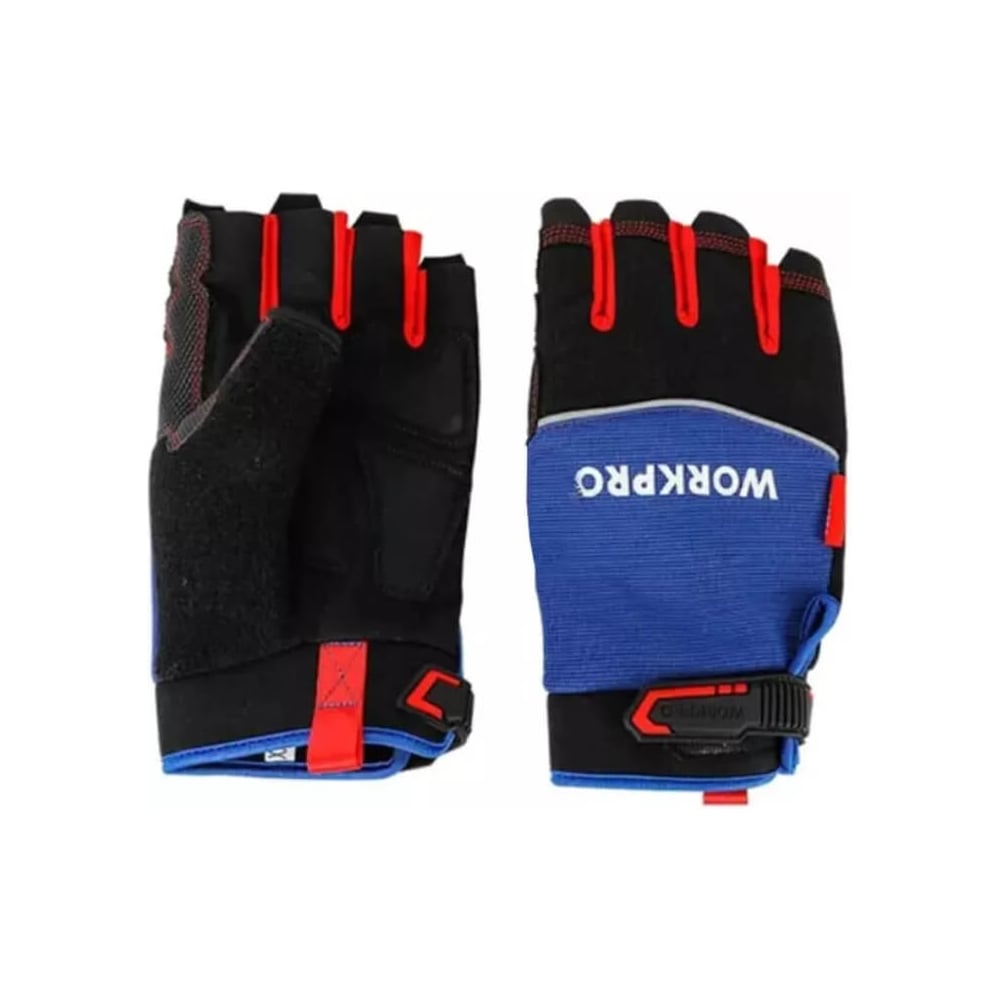 Изображение товара Перчатки механика беспалые WORKPRO PRO XL с дышащим материалом и полотенце Изображение товара Перчатки механика беспалые WORKPRO PRO XL с дышащим материалом и полотенце