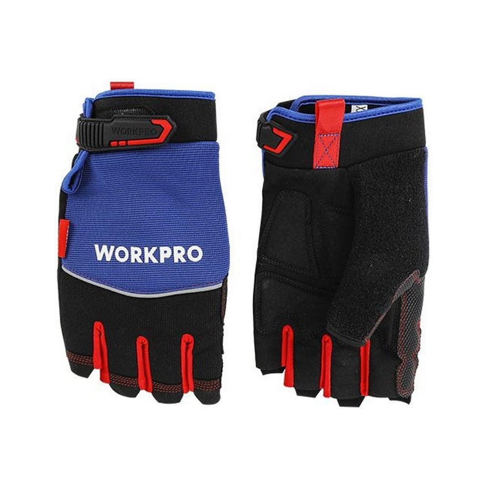 Изображение товара Механические перчатки WORKPRO PRO L беспалые, дышащие, всесезонные Изображение товара Механические перчатки WORKPRO PRO L беспалые, дышащие, всесезонные
