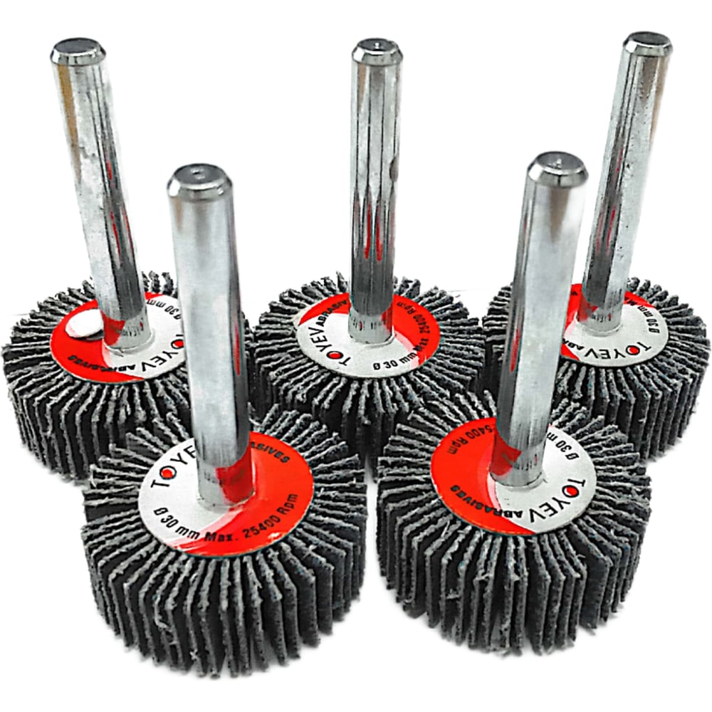 Изображение товара Лепестковая шлифовальная щетка TOYEV SZM Zc 30х10х6 P60 5шт упак