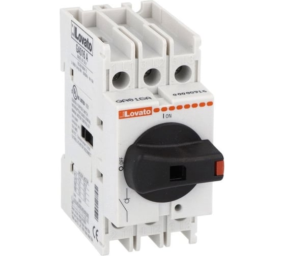 Изображение товара Разъединитель Lovato Electric 3P 25A, на дверь, прямой установки GA025A