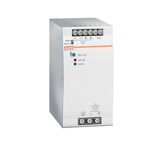 Изображение товара Однофазный источник питания Lovato Electric 24VDC, 5A, 120W PSL112024
