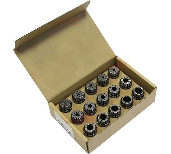 Изображение товара Набор цанг FABTEC ER25 из 15 шт, 2-16 мм 42785