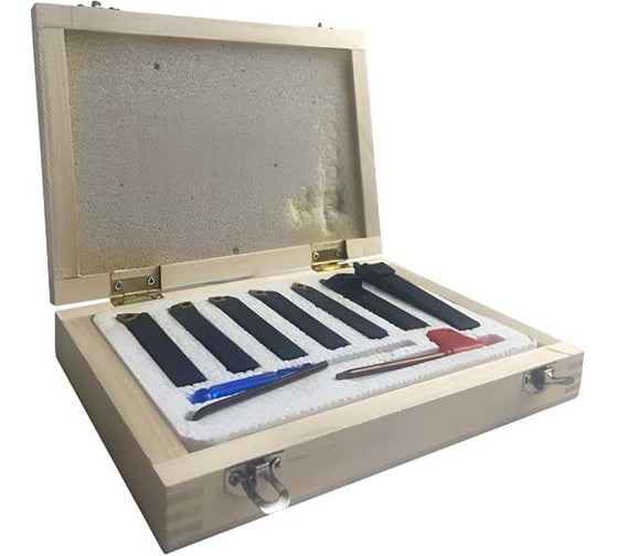 Изображение товара Набор резцов с механическим креплением пластин FABTEC 7 шт, (размер резца 10 мм) 56000