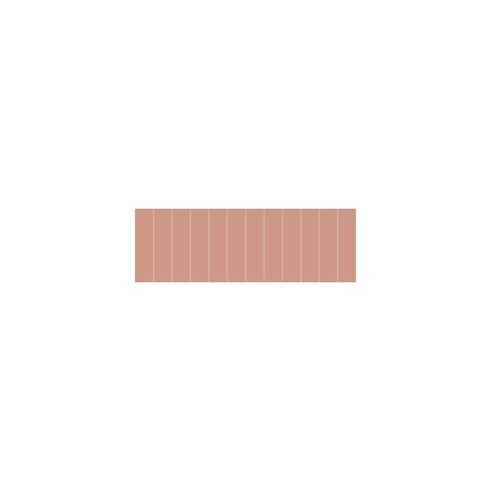 Изображение товара Настенная керамическая плитка Прайм Моно Брик терракотовая 600х200 мм