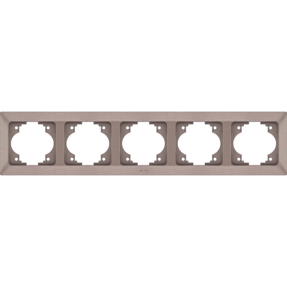 Горизонтальная пятиместная рамка NE-AD горшок для ов пластик 3 5 л 19 5х18 см коричневый мокко форест кш 0979