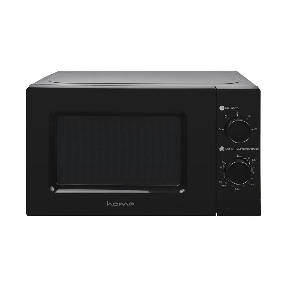 Изображение товара Микроволновая печь home черная модель HMM207BB, механика, 20L