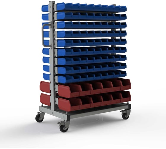 Изображение товара Мобильный стеллаж с ящиками МеталлКарт 203