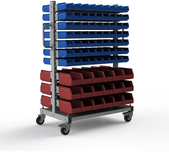Изображение товара Мобильный стеллаж с ящиками МеталлКарт 204