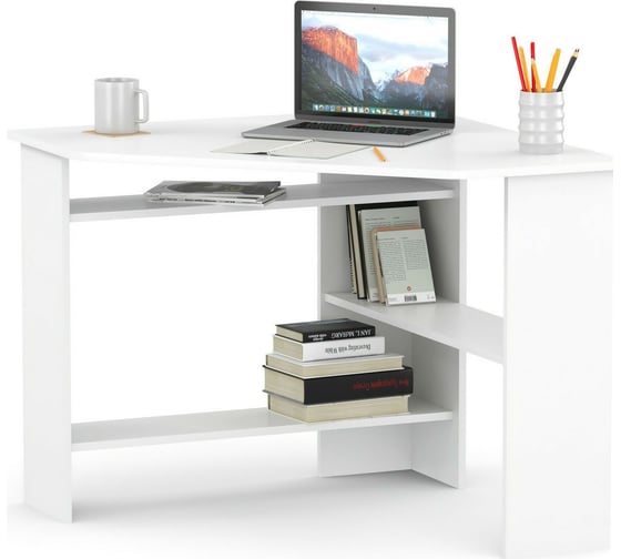 Изображение товара Компьютерный стол СОКОЛ белый КСТ-02 00-00010954