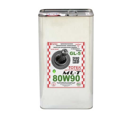 Изображение товара Трансмиссионное синтетическое масло ТОТЕК Астра Робот ML-T SAE 80w90 MLT8090001