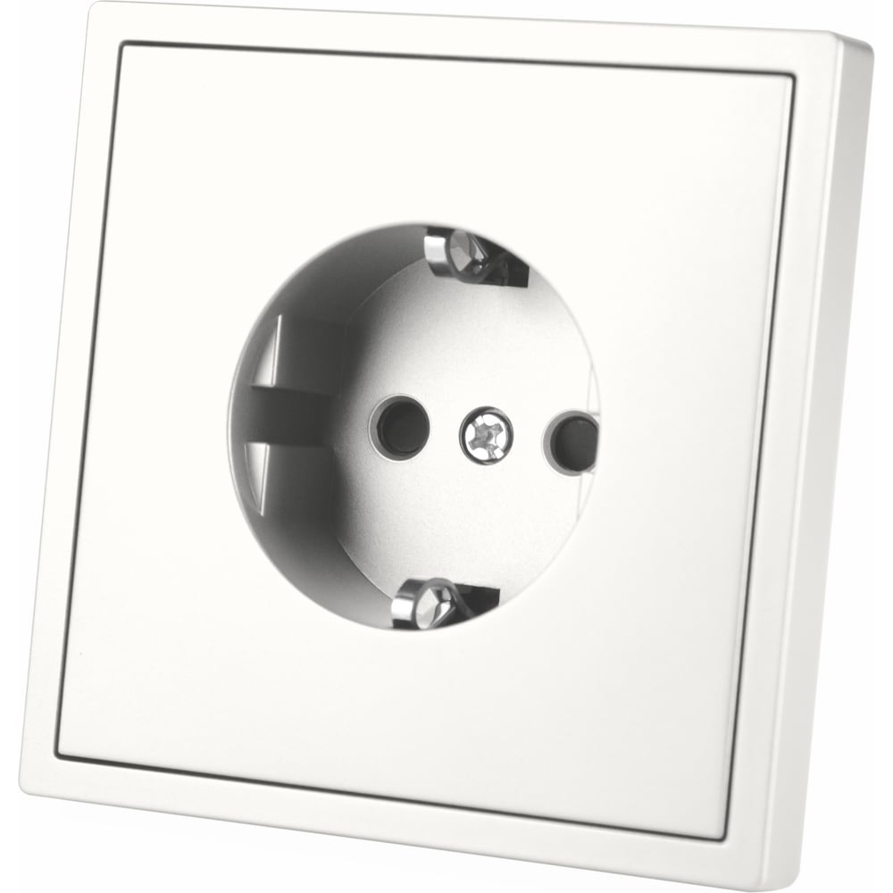 Изображение товара Розетка Vell белая, электрическая, 1 пост, с тонкой пластиковой рамкой {WH1P-EU-Grand} 1394917