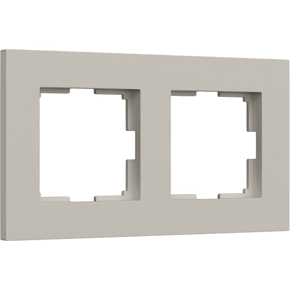 Изображение товара Рамка на 2 поста WERKEL Slab W0022917 дымчатый софт