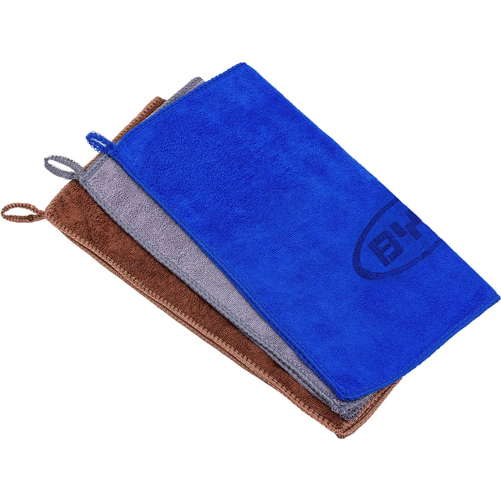 Изображение товара Салфетка чистящая Forsage микрофибра, с логотипом, 30*30 см (3шт/уп) F-NHE33 BYD(34379)