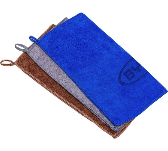 Изображение товара Салфетка чистящая Forsage микрофибра, с логотипом, 30*30 см (3шт/уп) F-NHE33 BYD(34379)