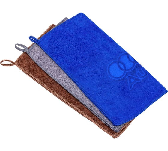 Изображение товара Салфетка чистящая Forsage микрофибра, с логотипом, 30*30 см (3шт/уп) F-NHE33 AUDI(34375)