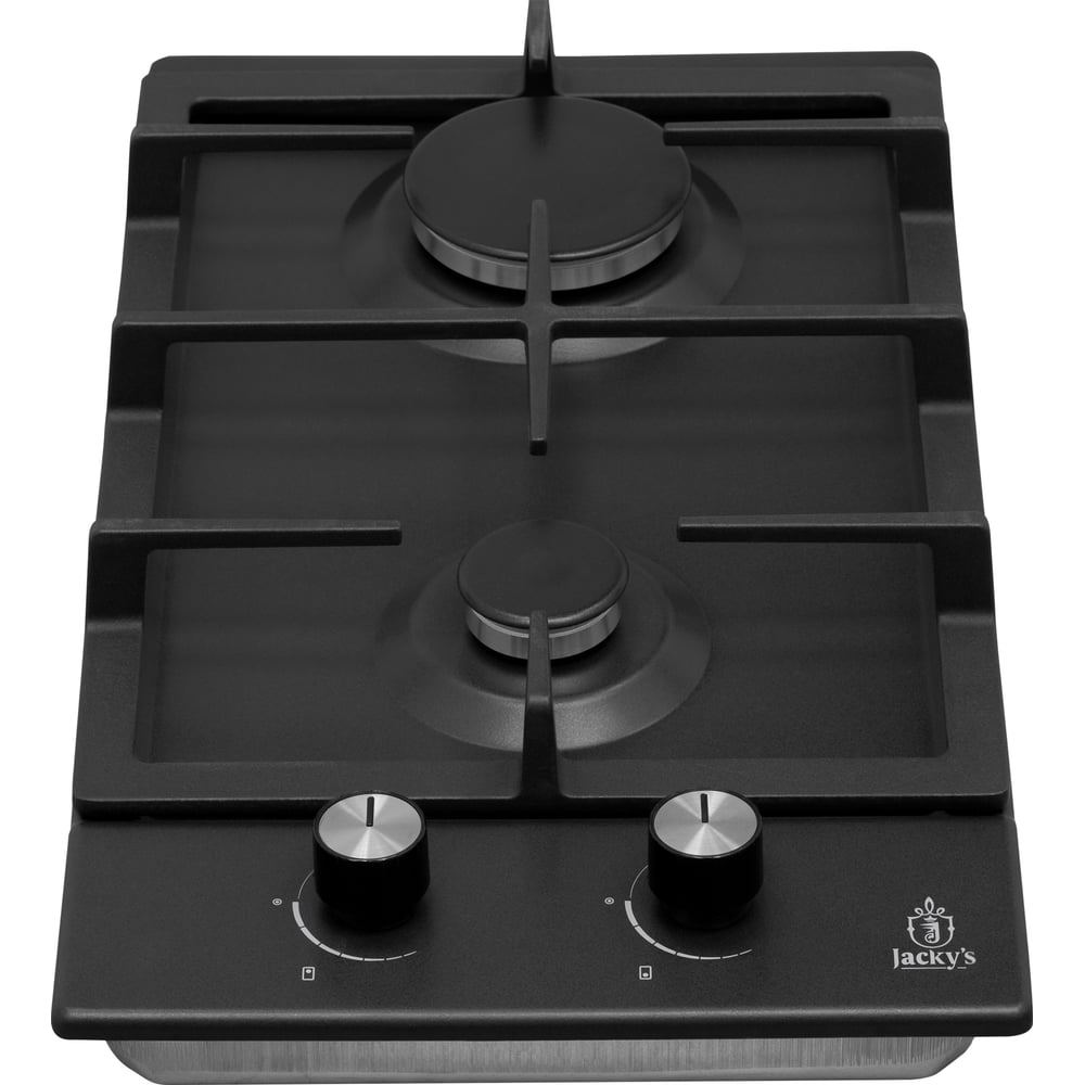 Изображение товара Газовая варочная поверхность Jacky's JH GW333 2 конфорки эмалированная сталь черный современный диз
