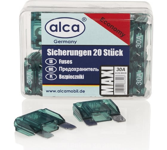 Изображение товара Плавкие предохранители Alca Maxi 30 A, 20 шт. 663200